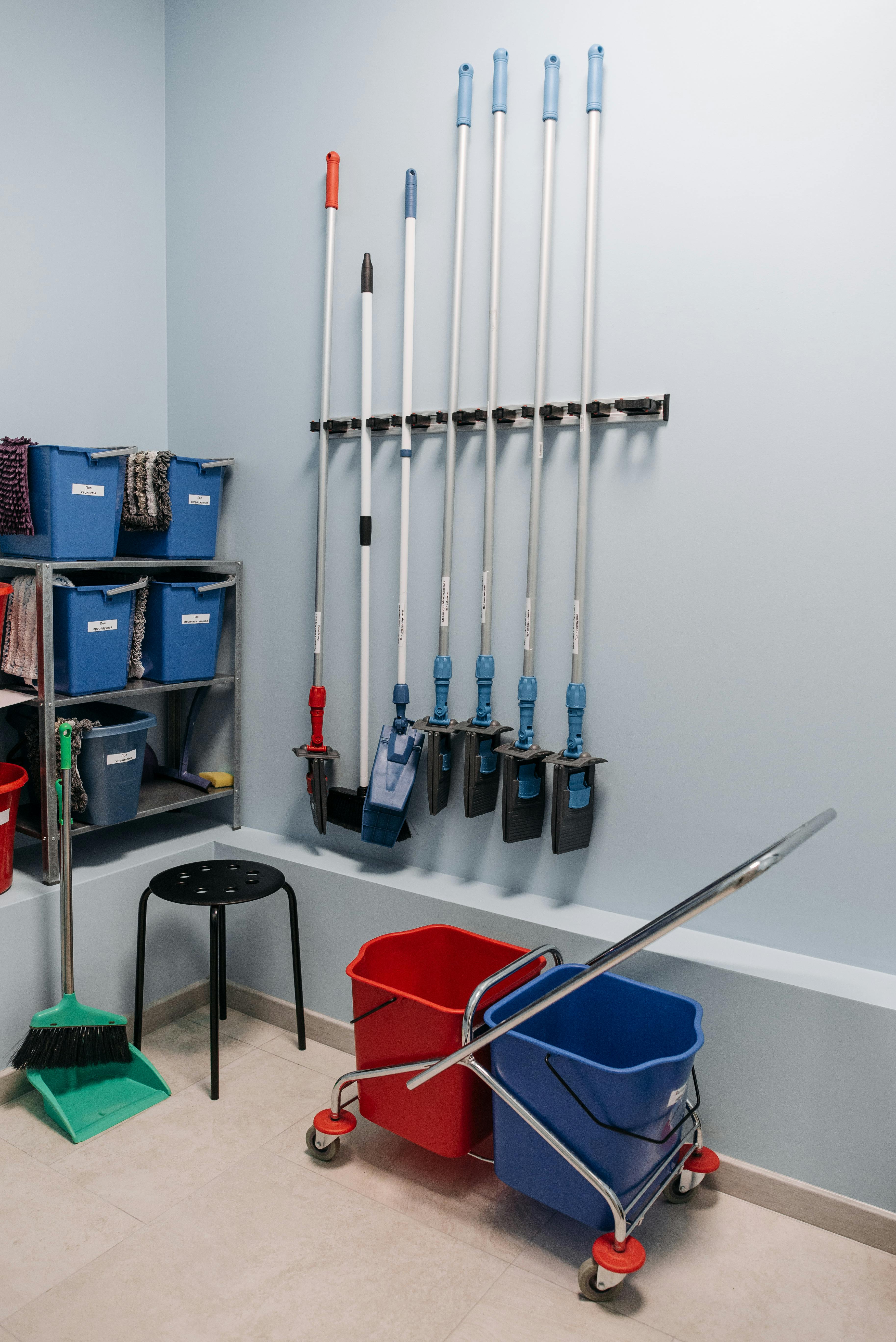 Cleaning tools including brush and mop