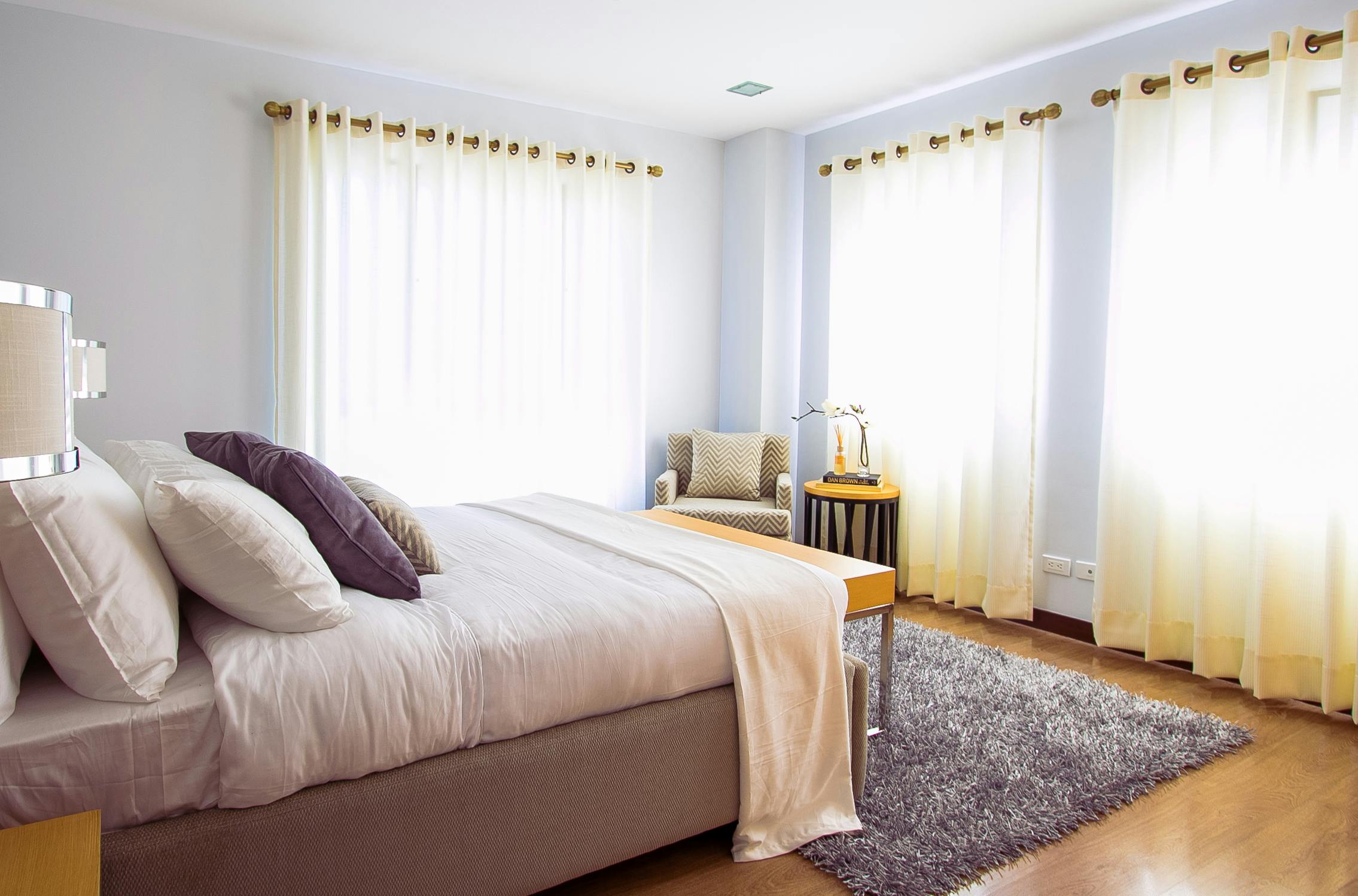 Curtains in stylish living space