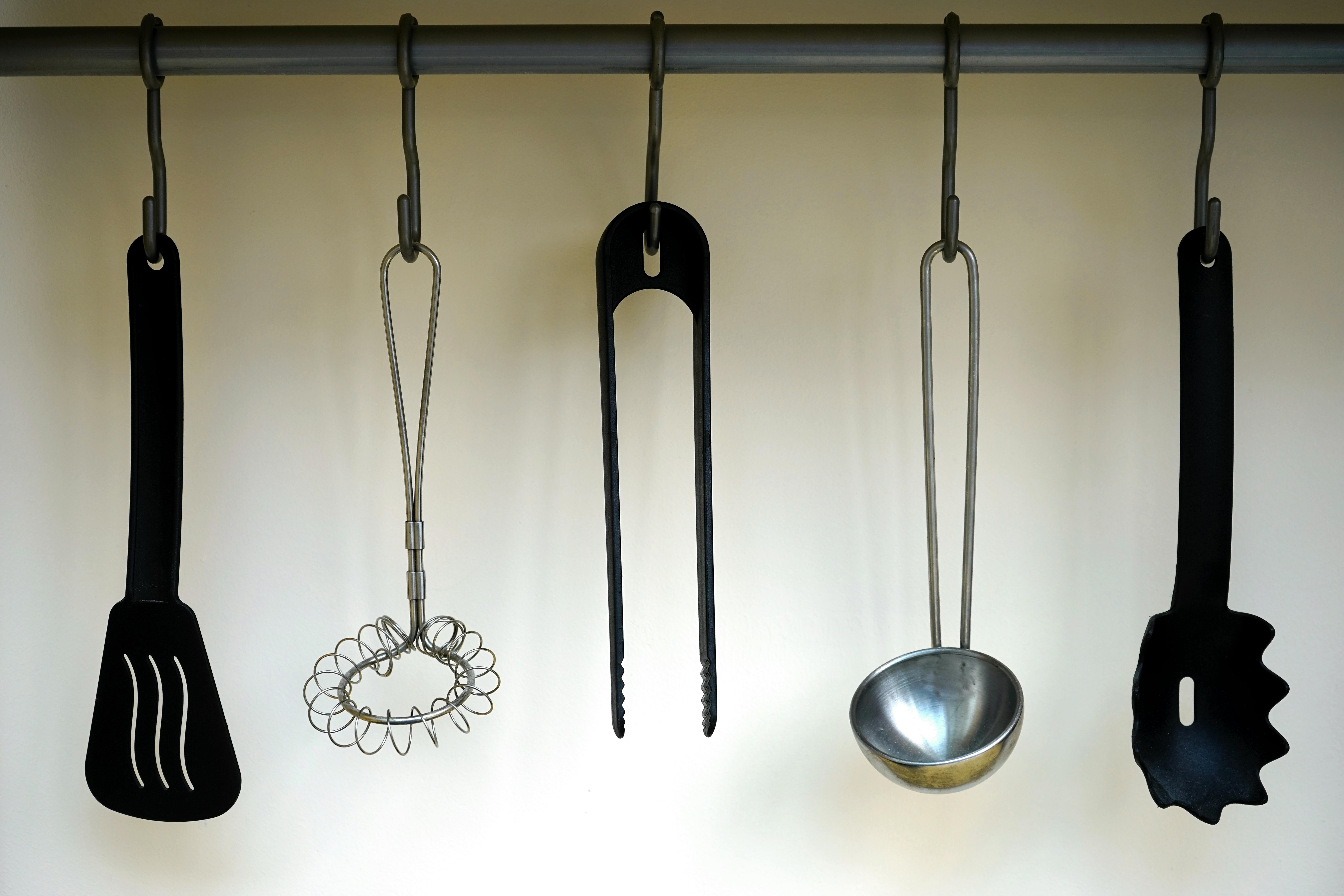 Kitchen tools placed on counter